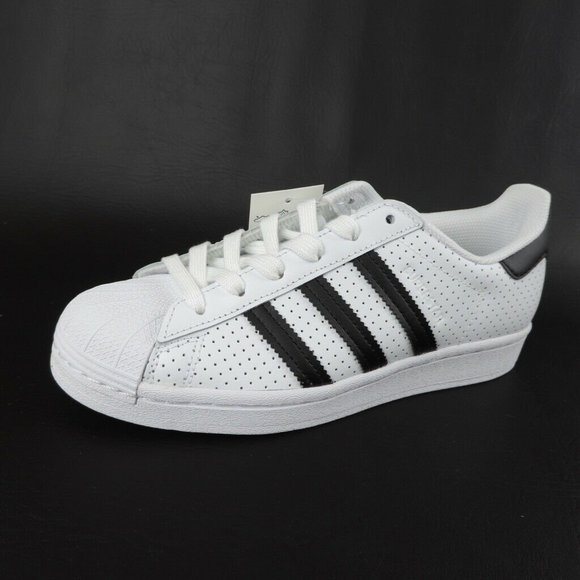 Adidas Superstar Boys Shoes White Black Originals Sneakers - Picture 2 of 11